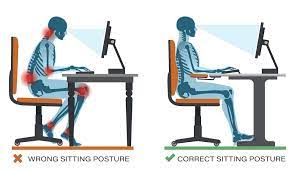 ways to maintain correct posture while