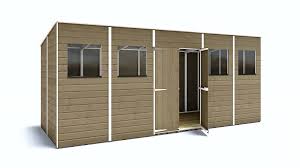 hobbyist pent central door garden shed