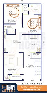 20 X 40 House Plan 2bhk With Car Parking