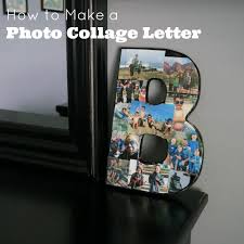 how to make a photo collage letter