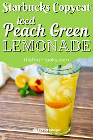 easy iced peach green tea lemonade