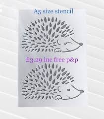 Hedgehog Stencil For Painting Walls
