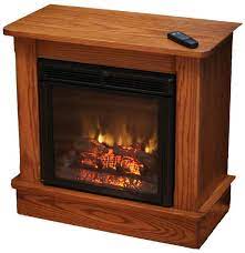 Amish Seneca Electric Fireplace With
