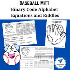 Baseball Mitt Binary Code Alphabet