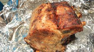 roasted pork loin center cut bone in