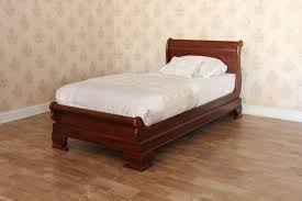 mahogany single sleigh bed low footboard