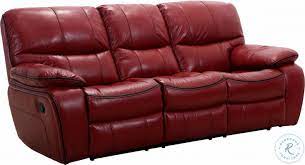 Pecos Red Double Reclining Sofa