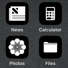 Ios 14 black and white app icons. Ios 14 App Icons Home Facebook