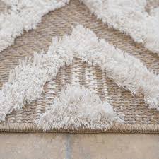 beige geometric cream rugs recycled