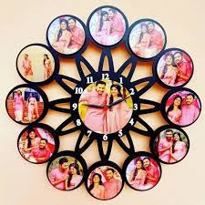 Wall Clock Mdf Customized Photo Frame