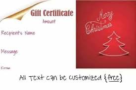 Free Editable Christmas Gift Certificate Template 88965600004