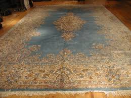 ivory kerman antique persian rug