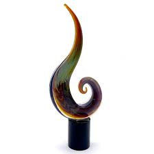 Murano Glass Iridiscent Spiral