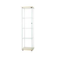 Gold Glass Display Cabinet 4 Shelves