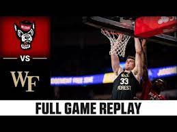 nc state vs wake forest full game