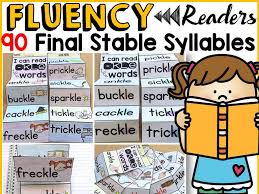 Phonics Final Stable Syllables Fluency Readers