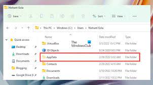 open appdata folder in windows 11