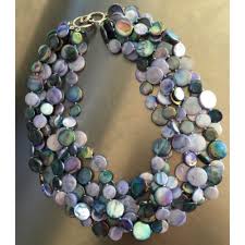 5 strand mother of pearl necklace