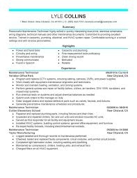 Maintenance Technician Resume Examples Created By Pros