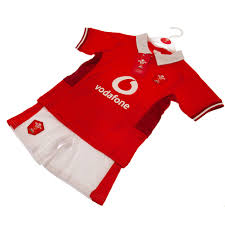 wales rugby baby toddler shirt shorts