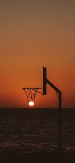 basketball court sunset iphone xs