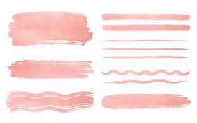 Rose Gold Paint Stroke Images Browse
