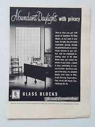 1951 Pittsburgh Corning Glass Block