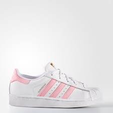 The iconic silhouette of the adidas originals superstar. Kids Superstar Cloud White And Light Pink Shoes Adidas Us