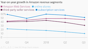 Year On Year Growth In Amazon Revenue Segments