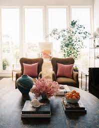 touches of pink living room photos
