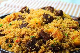swahili pilau rice with meat