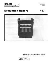 447 Farmeter Grain Moisture Tester 1986 Manualzz Com