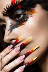 phoenix bird with creative makeup