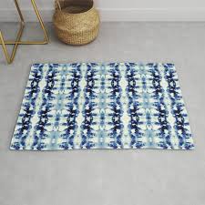 tie dye blues rug by nina may design