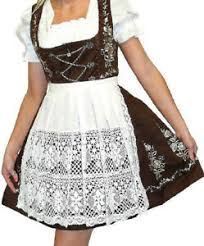 Details About Sz 8 Dirndl Trachten German Dress Short Waitress Women Oktoberfest Embroidery