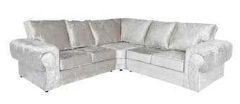 silver verona crushed velvet sofa