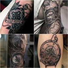 The north and south lines can be combined in the same tattoo by including the compass tattoo meaning for both directions. Compass Tattoo Design Foto Kolekcija