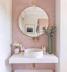 A Modern Pink Bathroom For Kids Lay