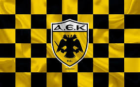 Aek athens live score (and video online live stream*), team roster with season schedule and results. Download Wallpapers Aek Athens Fc 4k Logo Creative Art Yellow Black Checkered Flag Greek Football Club Super League Greece Emblem Silk Texture Athens Greece Football For Desktop Free Pictures For Desktop Free