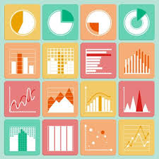 Icons Set Of Business Presentation Charts And Graphs