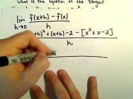 Finding The Equation Of A Tangent Line