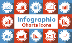 A Set Of Graphical Icons For Web Design Charts And Graphs Icons