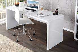 This old desk makeover is a good start. White High Gloss Office Desk Furniturebox White Gloss Office Desk Gloss Office Desk Glass Desk Office