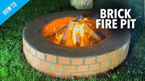 how to build a brick fire pit you