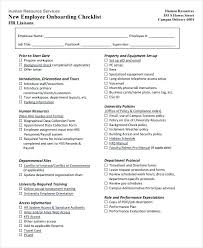 Personnel Record Form Template New Employee Checklist File Template