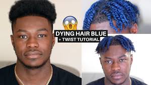 Ranboo was the minute man during the meeting with dream. Twists On Men S Short Natural Hair L Oreal Colorista Blue Temporary Hair Dye Youtube