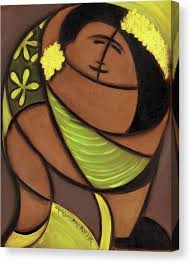 Hawaiian Canvas Wall Art Couple Dancing