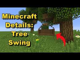Tree Swing Tutorial Cool Minecraft