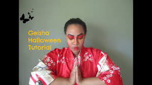 geisha halloween makeup tutorial