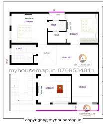 2bhk House Plan 2 Bedroom Hall Kitchen